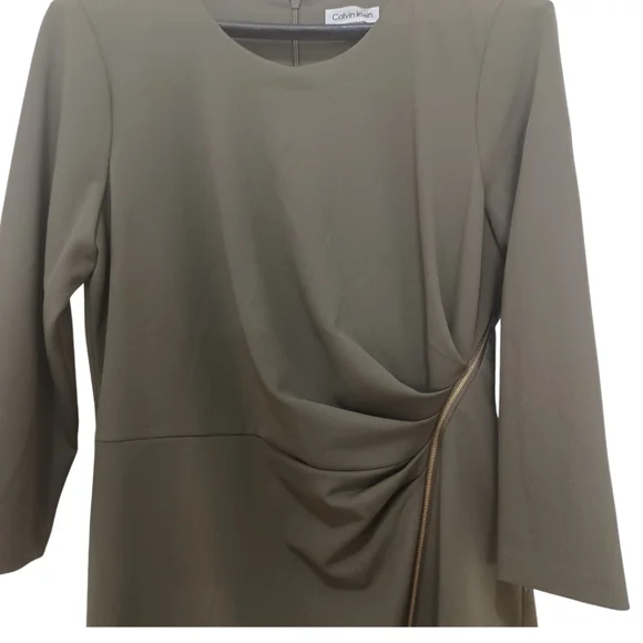 Calvin Klein Scuba Crepe Dress - Picture 3 of 5